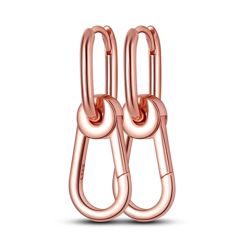 1 Paar Creolen aus 925 sterling Silber Ohrringe Ohrschmuck Zirkonia Ohrstecker