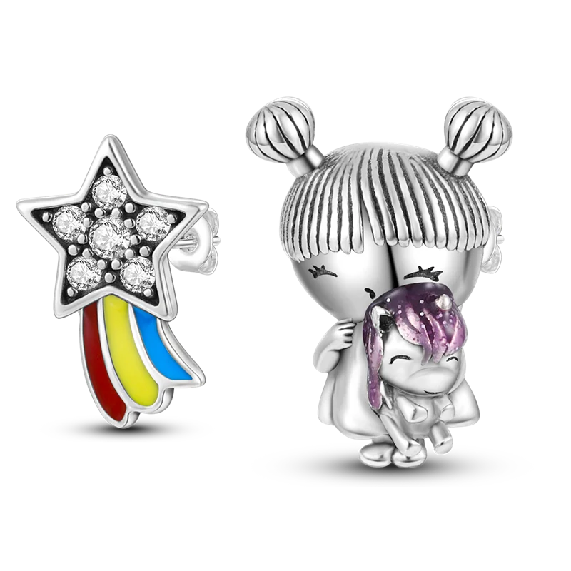 1 Paar Creolen aus 925 sterling Silber Ohrringe Ohrschmuck Zirkonia Ohrstecker