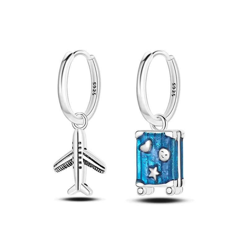 1 Paar Creolen aus 925 sterling Silber Ohrringe Ohrschmuck Zirkonia Ohrstecker