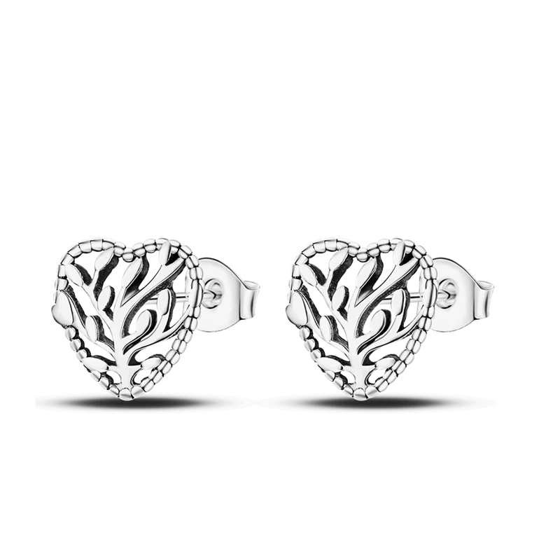 1 Paar Creolen aus 925 sterling Silber Ohrringe Ohrschmuck Zirkonia Ohrstecker