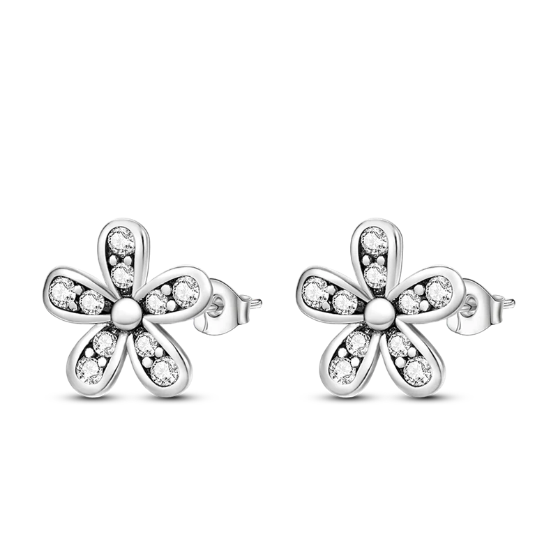 1 Paar Creolen aus 925 sterling Silber Ohrringe Ohrschmuck Zirkonia Ohrstecker