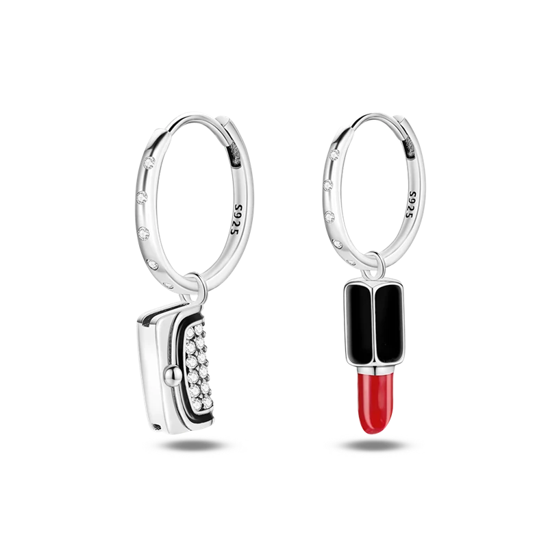 1 Paar Creolen aus 925 sterling Silber Ohrringe Ohrschmuck Zirkonia Ohrstecker