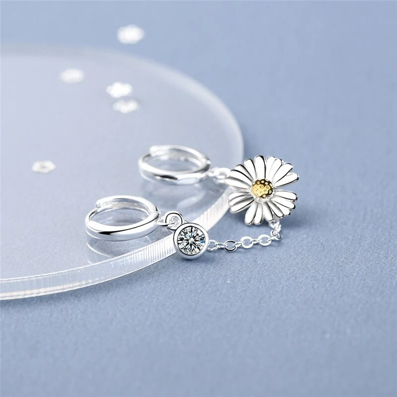 1 Paar Creolen aus 925 sterling Silber Ohrringe Ohrschmuck Zirkonia Ohrstecker