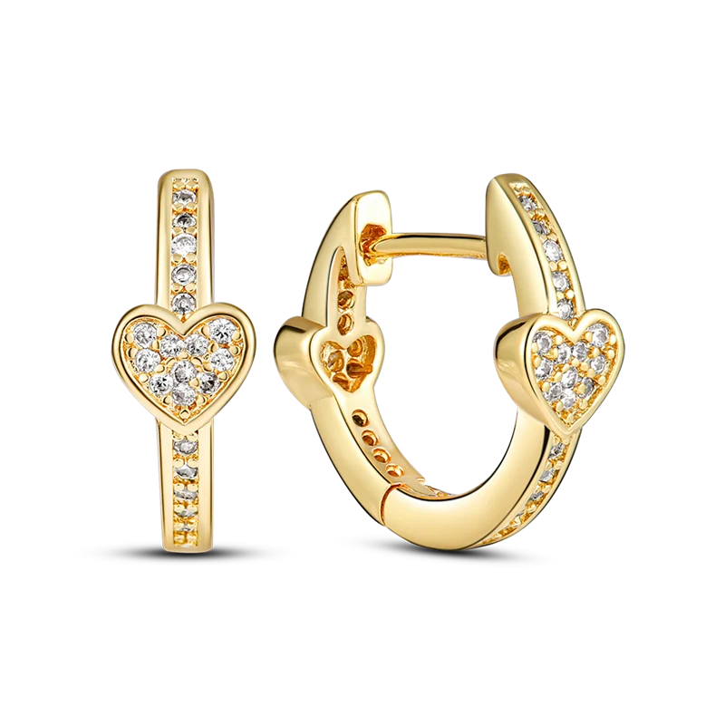 1 Paar Creolen aus 925 sterling Silber Ohrringe Ohrschmuck Zirkonia Ohrstecker