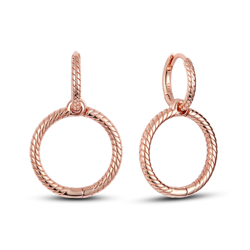 1 Paar Creolen aus 925 sterling Silber Ohrringe Ohrschmuck Zirkonia Ohrstecker