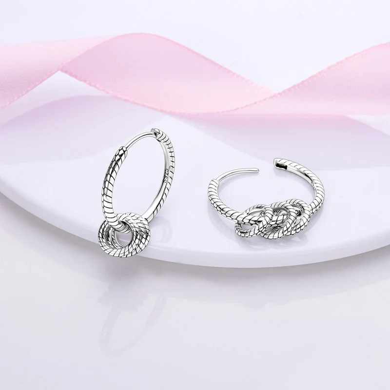 1 Paar Creolen aus 925 sterling Silber Ohrringe Ohrschmuck Zirkonia Ohrstecker