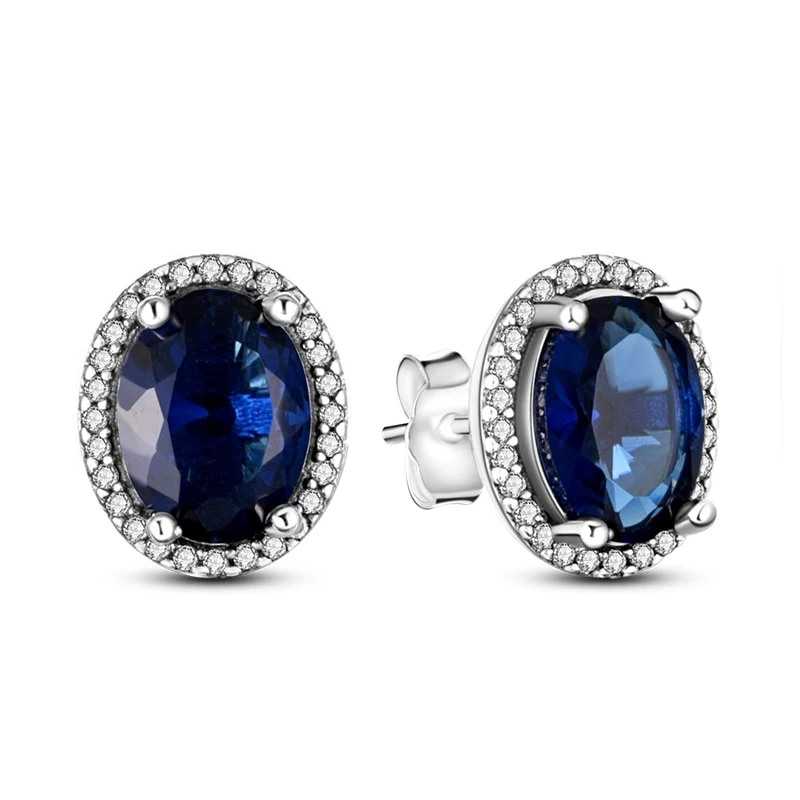 1 Paar Creolen aus 925 sterling Silber Ohrringe Ohrschmuck Zirkonia Ohrstecker