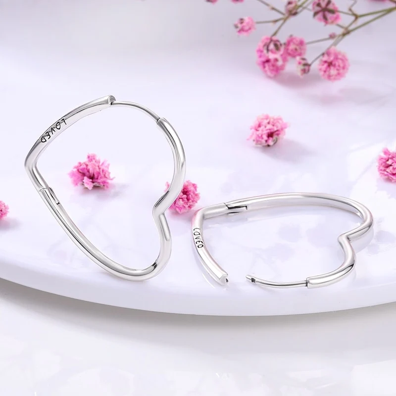 1 Paar Creolen aus 925 sterling Silber Ohrringe Ohrschmuck Zirkonia Ohrstecker