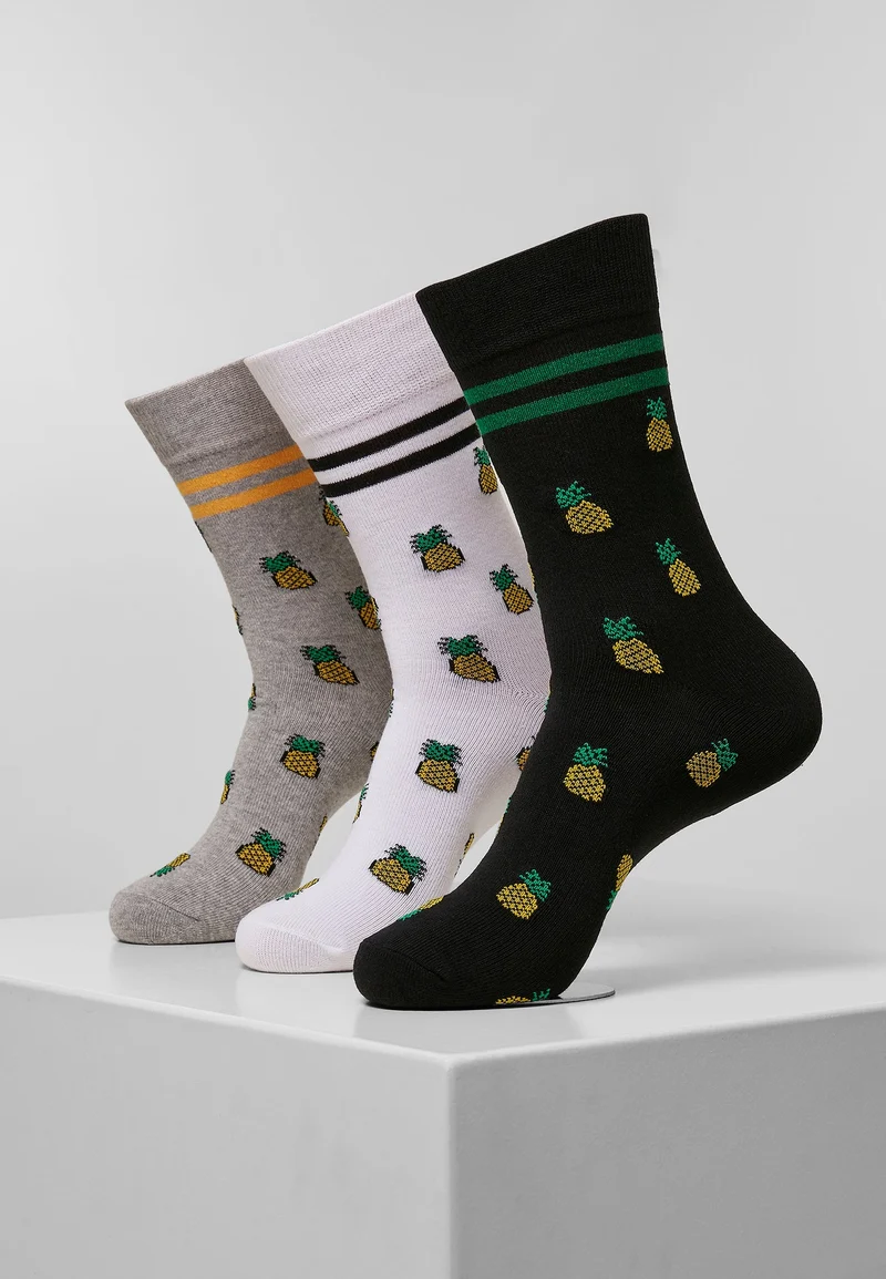 MT Recycled Yarn Pineapple Socks 3-Pack