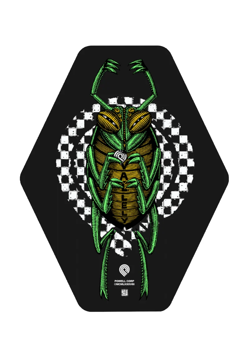 Mike Vallely Bug 4.49" x 5.6" Sticker Clear