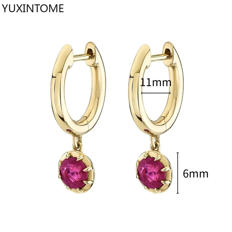 1 Paar Creolen aus 925 sterling Silber Gold Ohrringe Zirkonia Ohrstecker