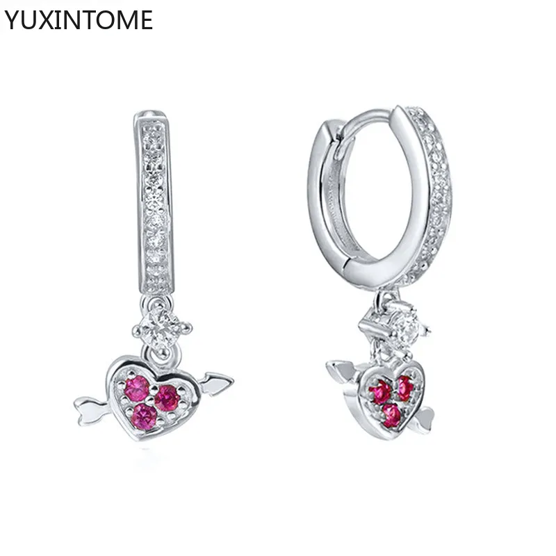 1 Paar Creolen aus 925 sterling Silber Gold Ohrringe Zirkonia Ohrstecker