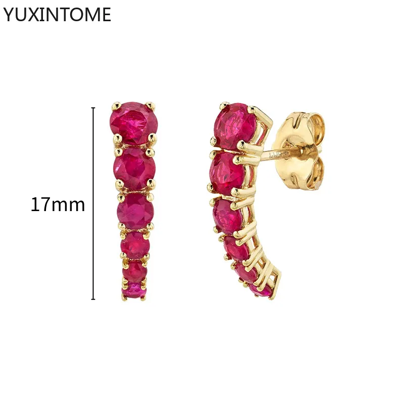 1 Paar Creolen aus 925 sterling Silber Gold Ohrringe Zirkonia Ohrstecker