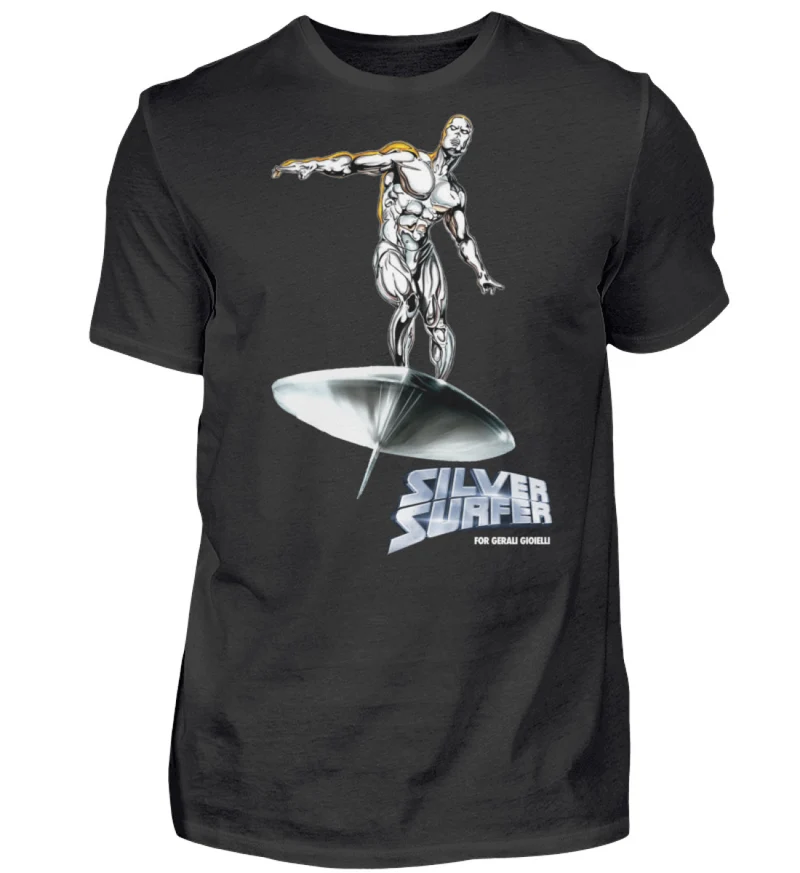 Herren Silver Surfer T-Shirt Rundhals Unisex Streetwear Gildan 100% Baumwolle - Herren Shirt