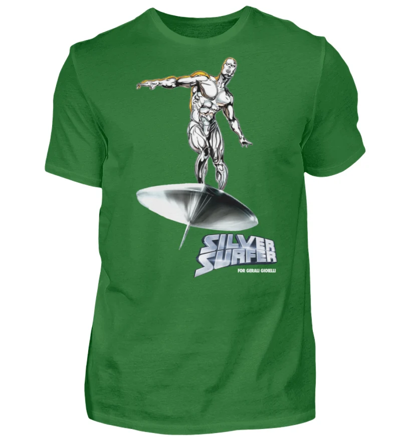 Herren Silver Surfer T-Shirt Rundhals Unisex Streetwear Gildan 100% Baumwolle - Herren Shirt