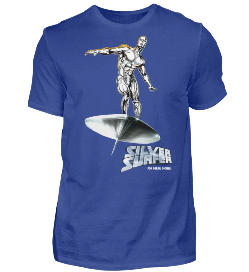 Herren Silver Surfer T-Shirt Rundhals Unisex Streetwear Gildan 100% Baumwolle - Herren Shirt