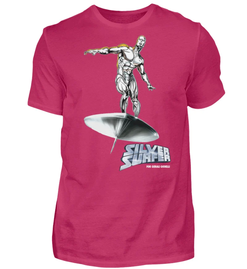 Herren Silver Surfer T-Shirt Rundhals Unisex Streetwear Gildan 100% Baumwolle - Herren Shirt