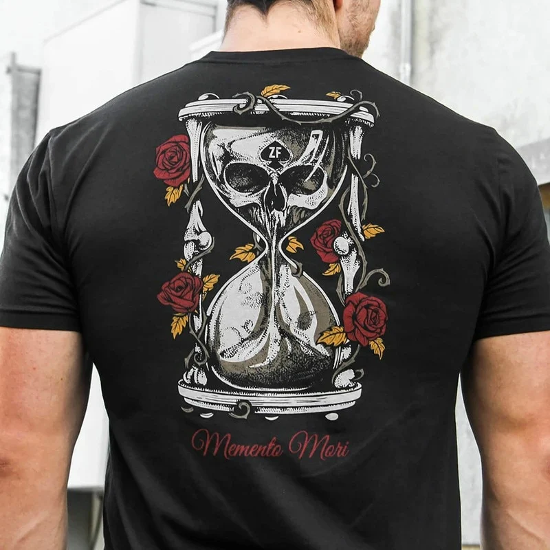 Fashion Herren Horror Skull 3D T-Shirt Rundhals Unisex Sommer Streetwear