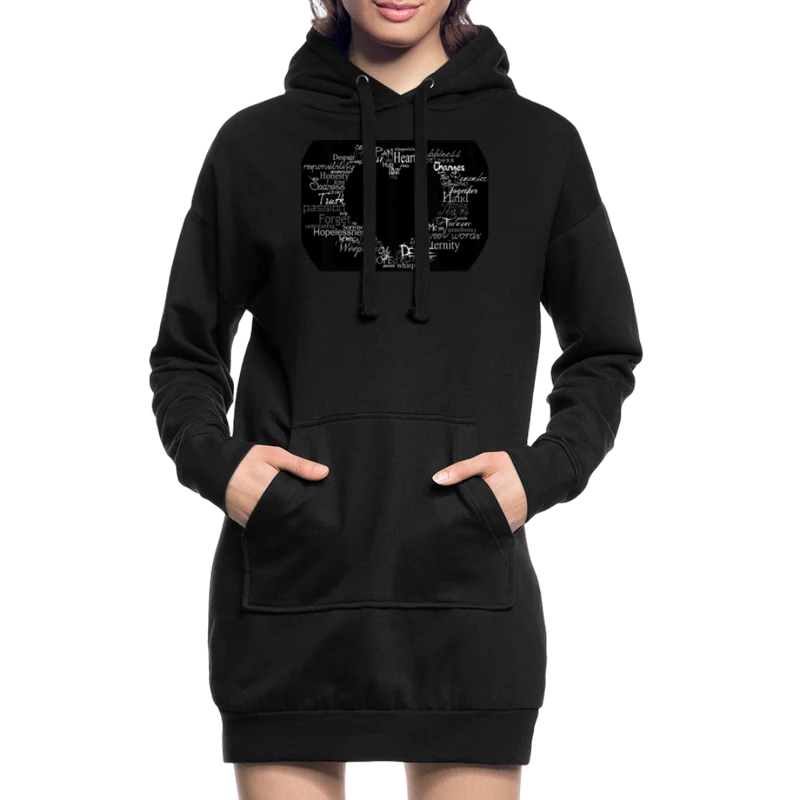 Kapuzenpullover Sweatshirt Pulloverkleid Hoodie Pulli Tunika Damen Sportkleid