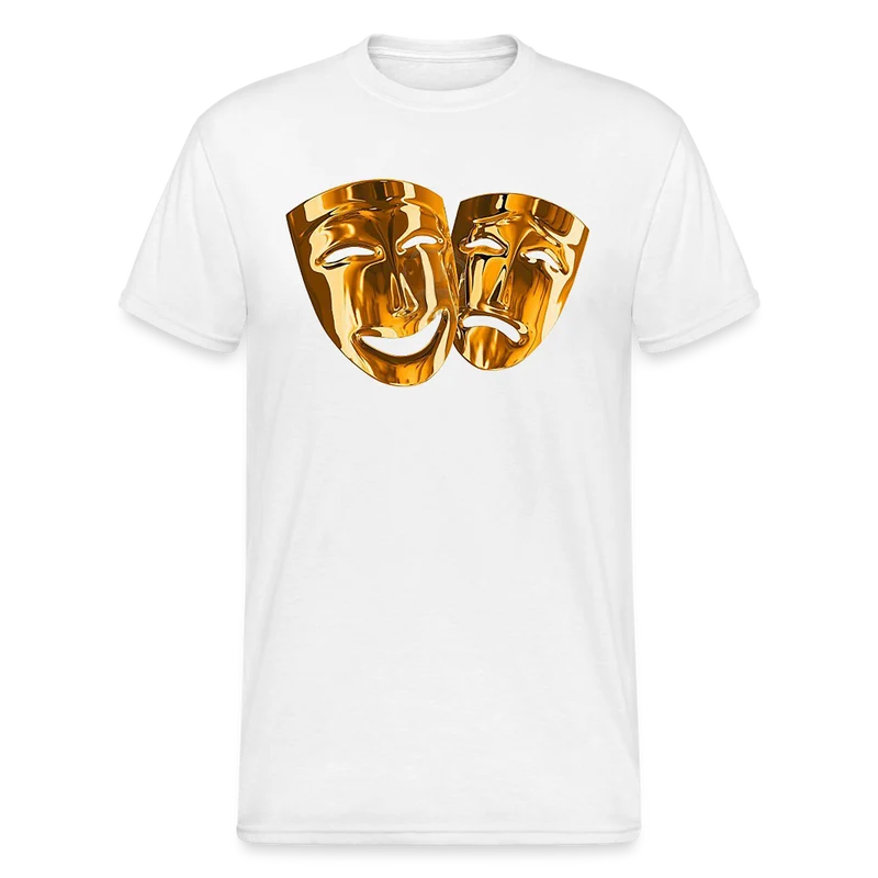 Fashion Herren Maske 3D T-Shirt Rundhals Unisex Men Männer Streetwear