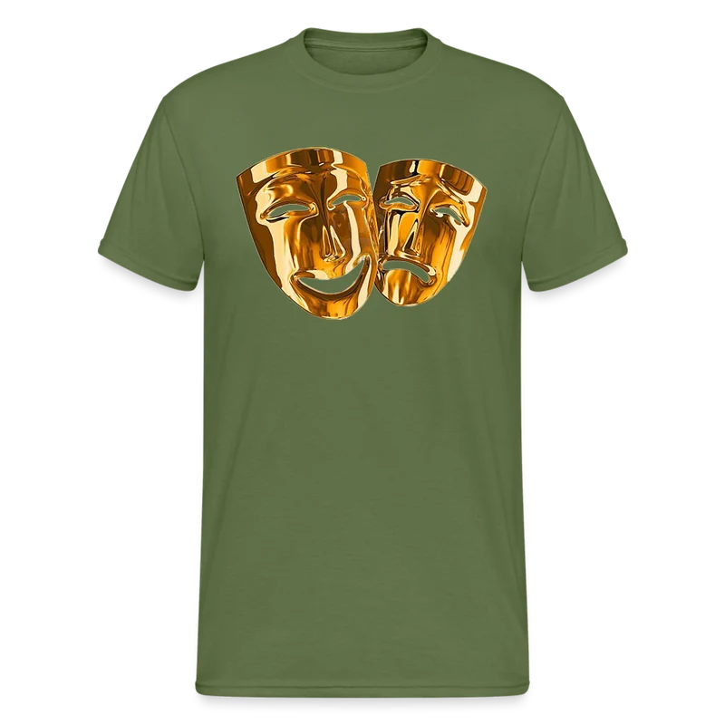 Fashion Herren Maske 3D T-Shirt Rundhals Unisex Men Männer Streetwear