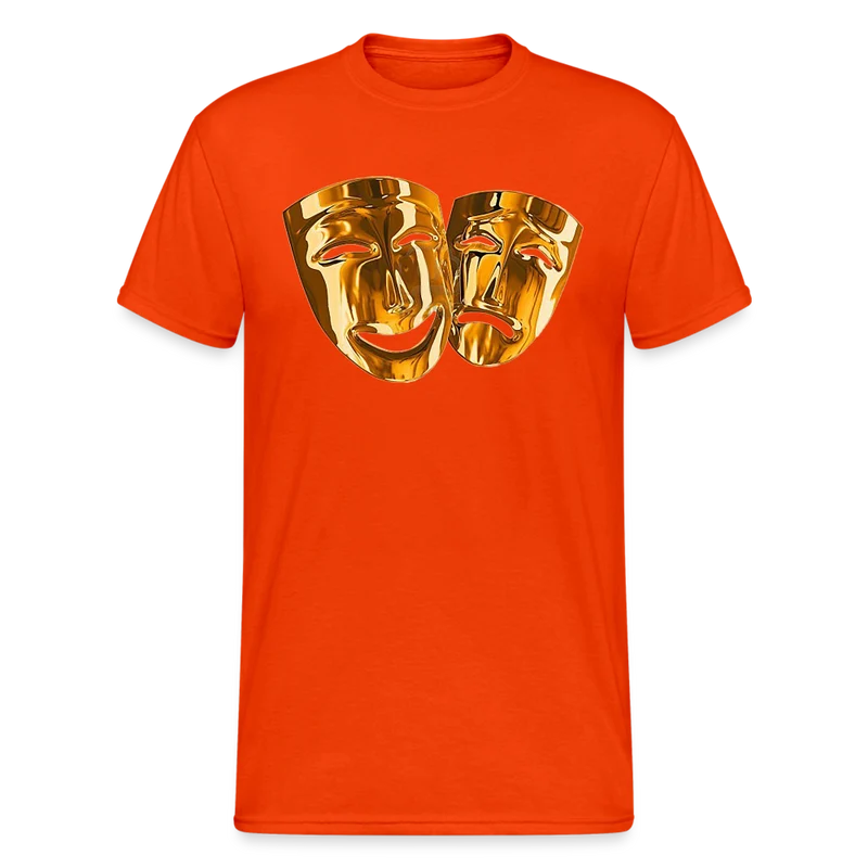 Fashion Herren Maske 3D T-Shirt Rundhals Unisex Men Männer Streetwear