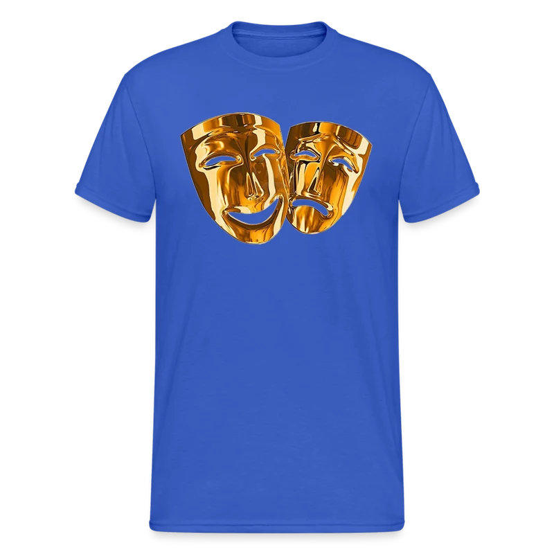 Fashion Herren Maske 3D T-Shirt Rundhals Unisex Men Männer Streetwear