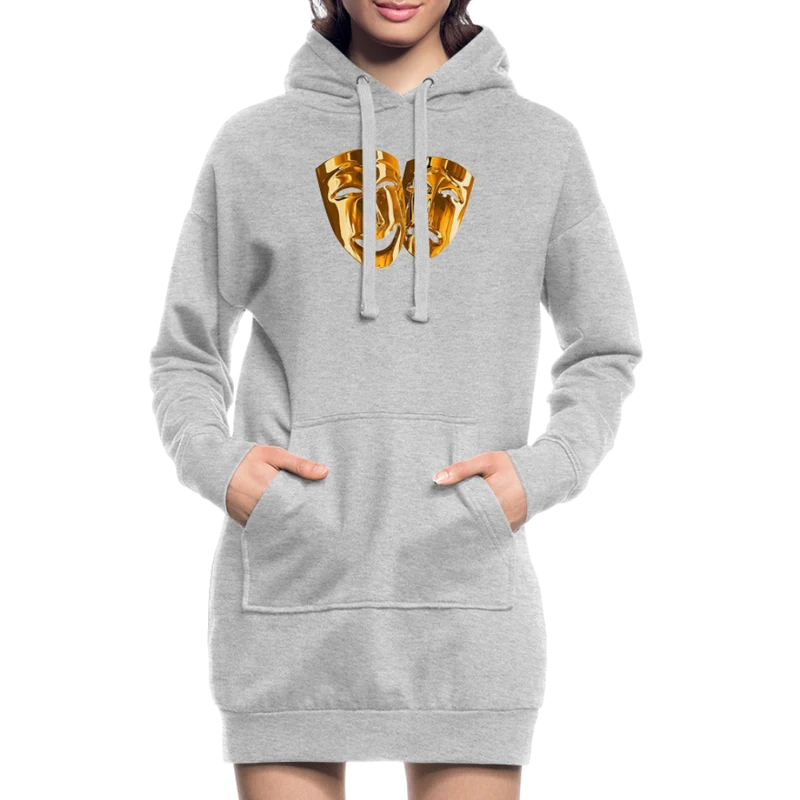Kapuzenpullover Sweatshirt Pulloverkleid Hoodie Pulli Tunika Damen Sportkleid
