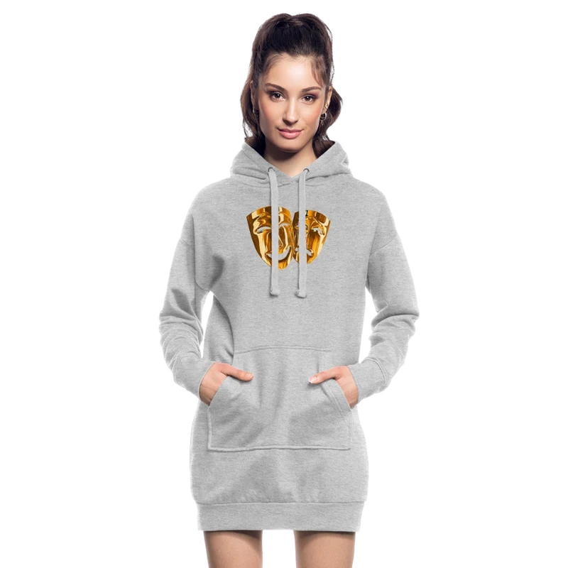 Kapuzenpullover Sweatshirt Pulloverkleid Hoodie Pulli Tunika Damen Sportkleid