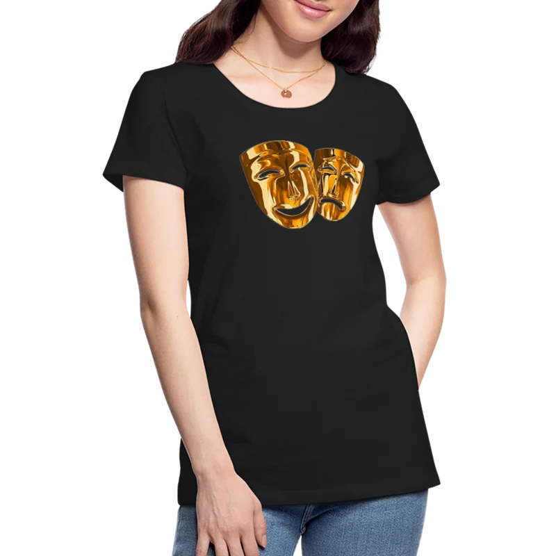 Damen Sommer Top 3D Maske T-Shirt Rundhals Streetwear lockeres Damentop