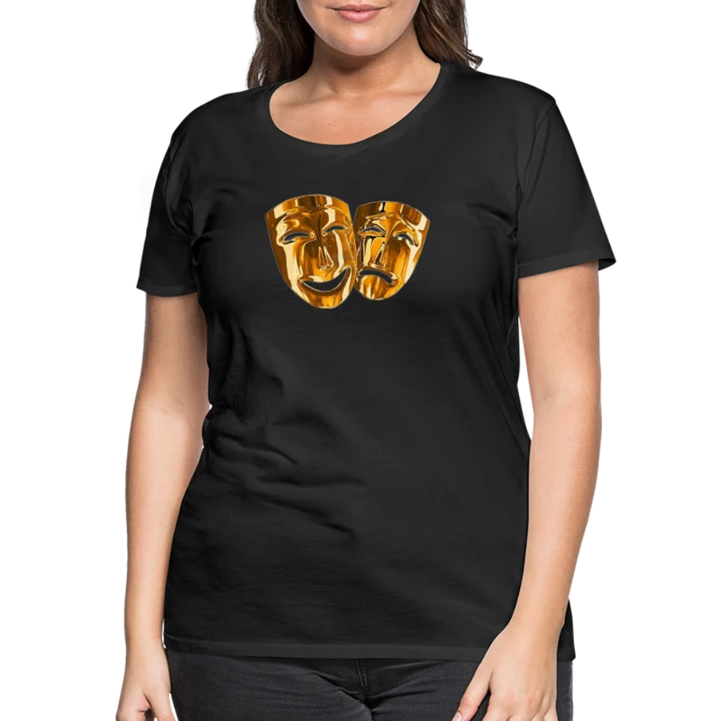 Damen Sommer Top 3D Maske T-Shirt Rundhals Streetwear lockeres Damentop