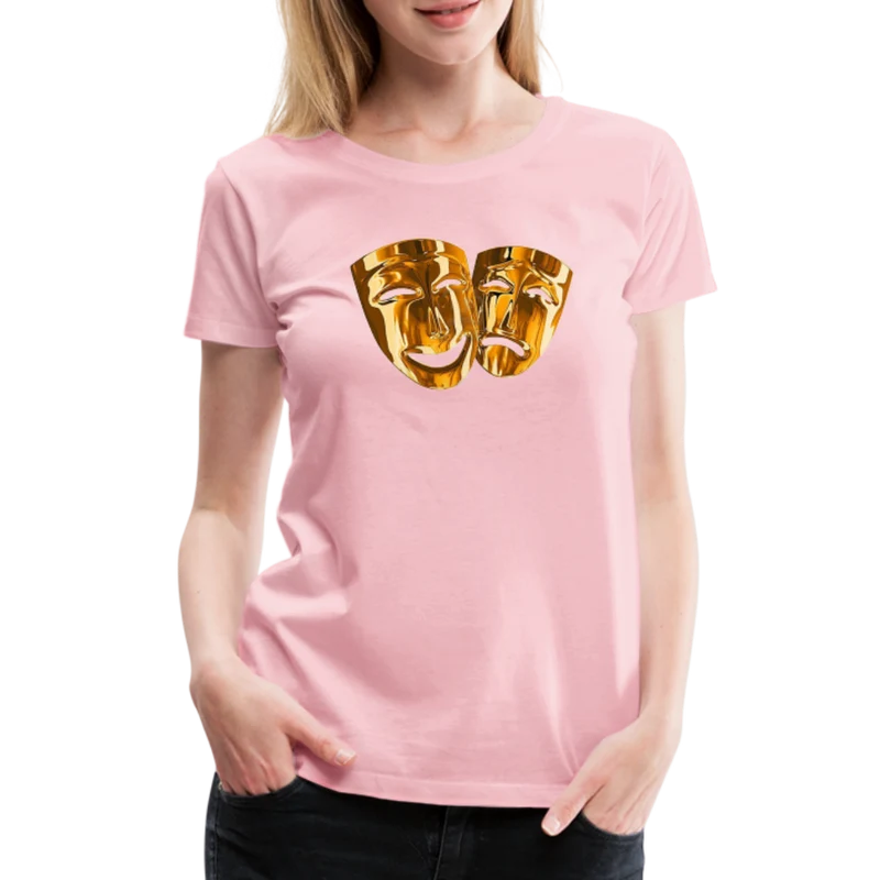 Damen Sommer Top 3D Maske T-Shirt Rundhals Streetwear lockeres Damentop