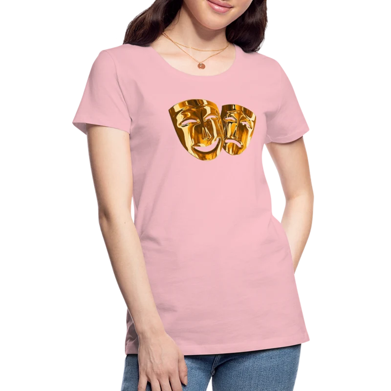 Damen Sommer Top 3D Maske T-Shirt Rundhals Streetwear lockeres Damentop