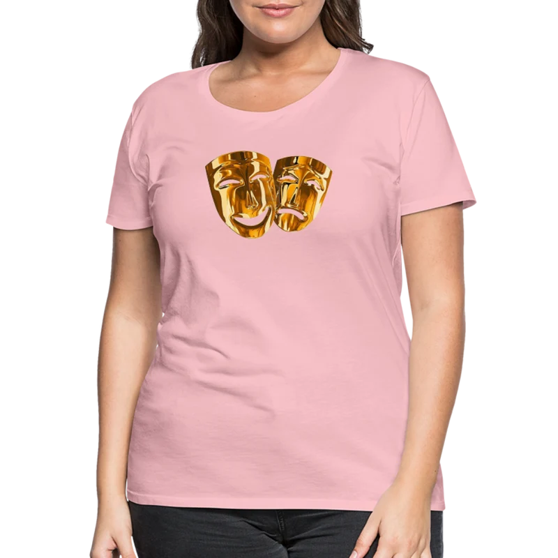 Damen Sommer Top 3D Maske T-Shirt Rundhals Streetwear lockeres Damentop