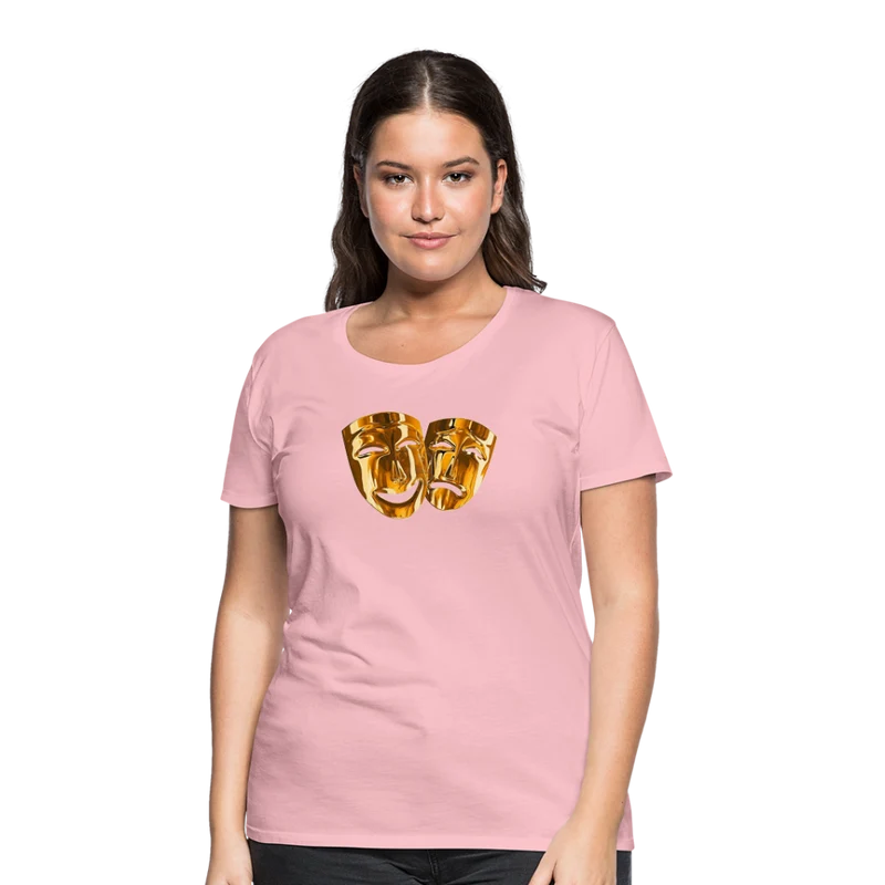Damen Sommer Top 3D Maske T-Shirt Rundhals Streetwear lockeres Damentop