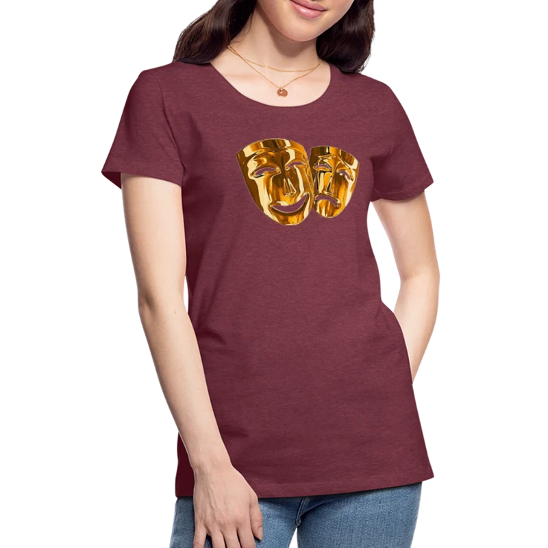 Damen Sommer Top 3D Maske T-Shirt Rundhals Streetwear lockeres Damentop