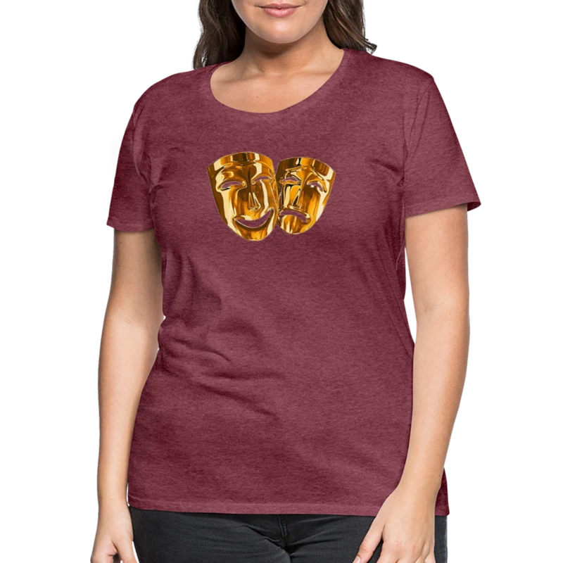 Damen Sommer Top 3D Maske T-Shirt Rundhals Streetwear lockeres Damentop
