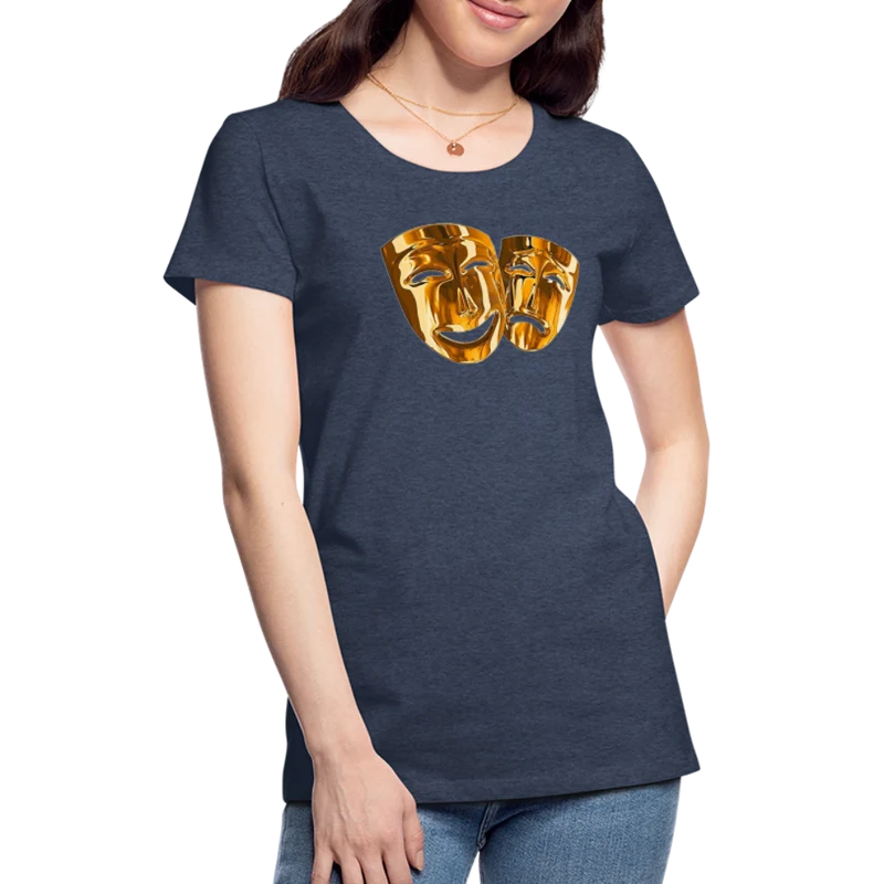 Damen Sommer Top 3D Maske T-Shirt Rundhals Streetwear lockeres Damentop