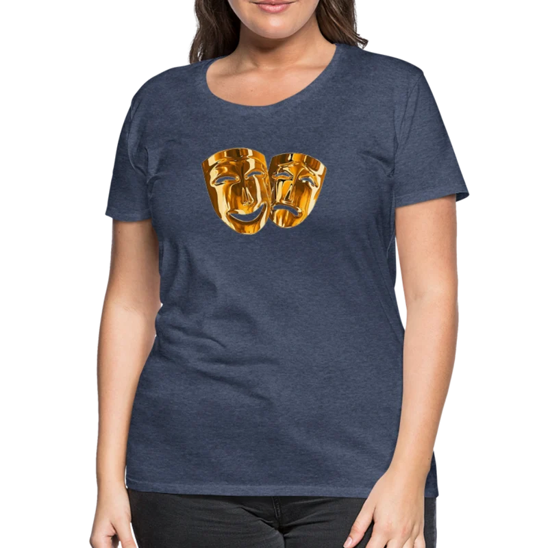 Damen Sommer Top 3D Maske T-Shirt Rundhals Streetwear lockeres Damentop