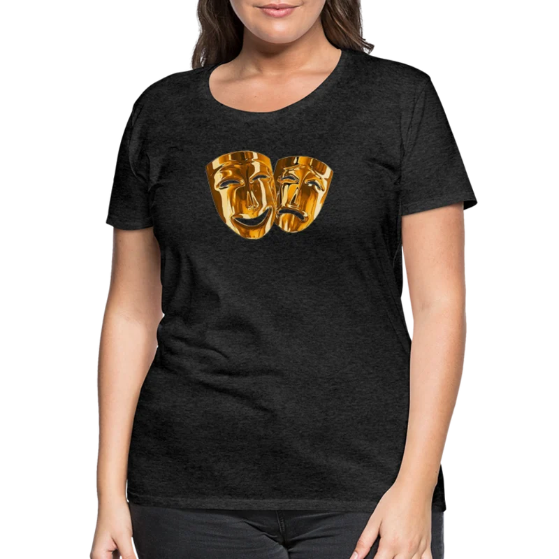 Damen Sommer Top 3D Maske T-Shirt Rundhals Streetwear lockeres Damentop