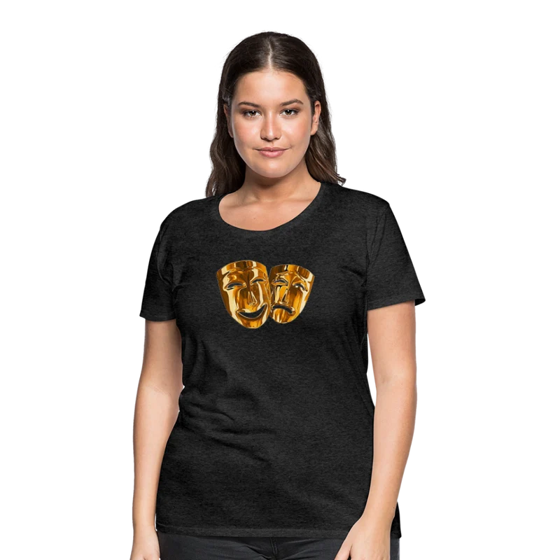 Damen Sommer Top 3D Maske T-Shirt Rundhals Streetwear lockeres Damentop