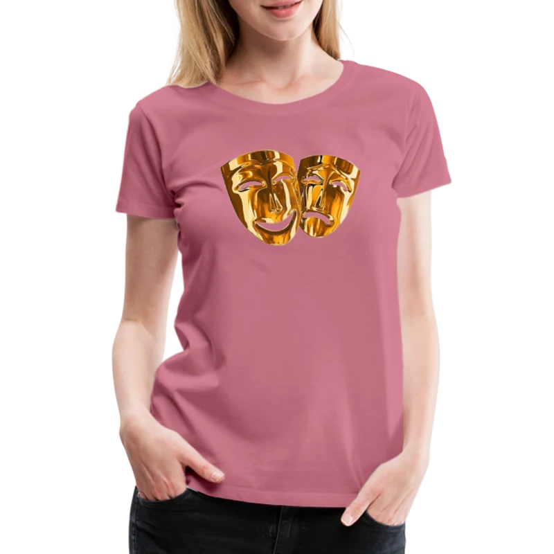 Damen Sommer Top 3D Maske T-Shirt Rundhals Streetwear lockeres Damentop