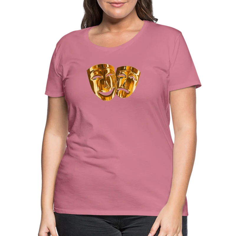 Damen Sommer Top 3D Maske T-Shirt Rundhals Streetwear lockeres Damentop