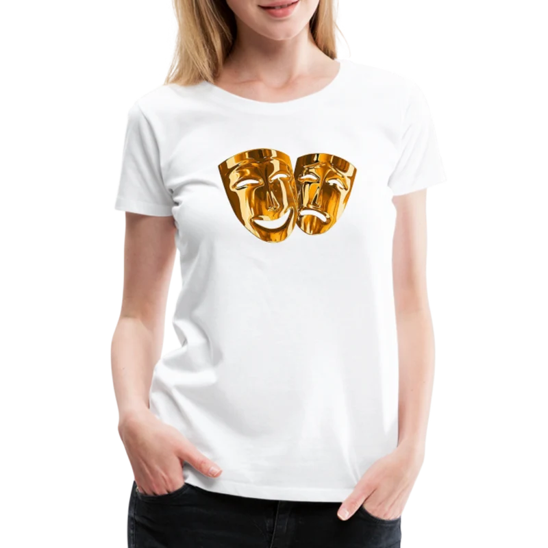 Damen Sommer Top 3D Maske T-Shirt Rundhals Streetwear lockeres Damentop