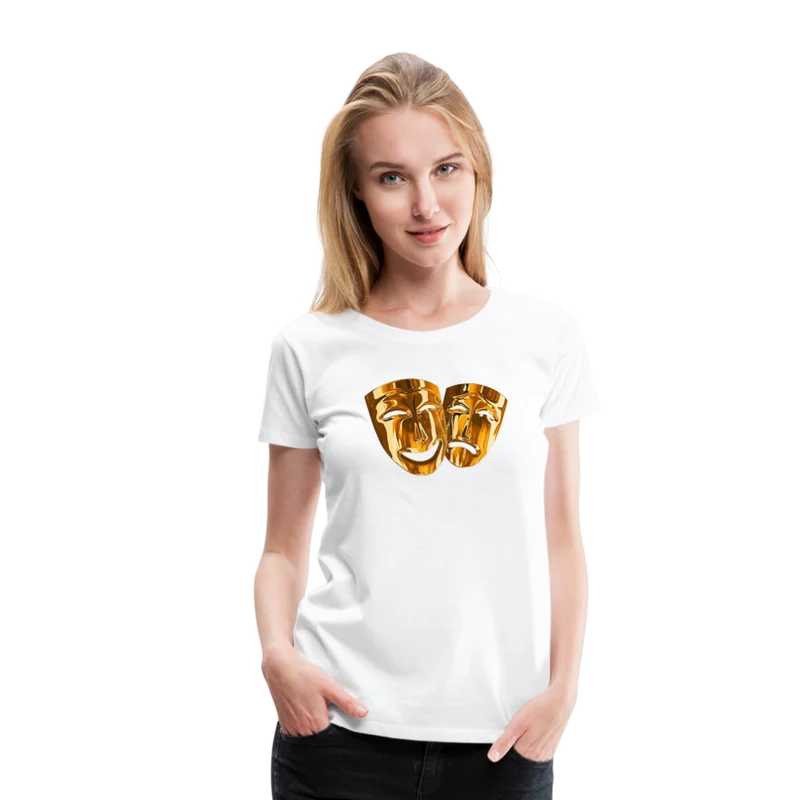 Damen Sommer Top 3D Maske T-Shirt Rundhals Streetwear lockeres Damentop