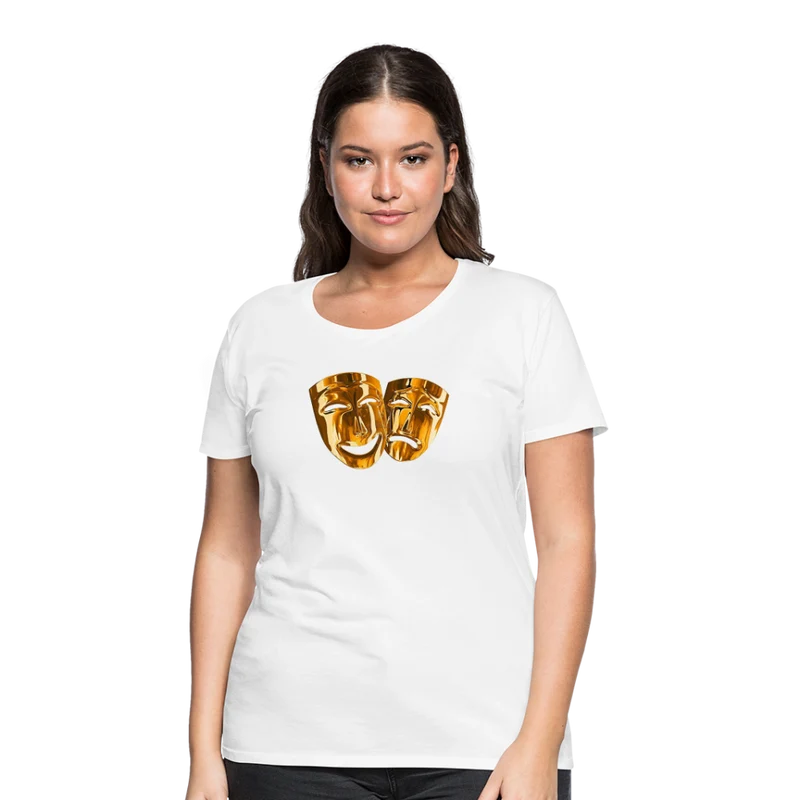 Damen Sommer Top 3D Maske T-Shirt Rundhals Streetwear lockeres Damentop
