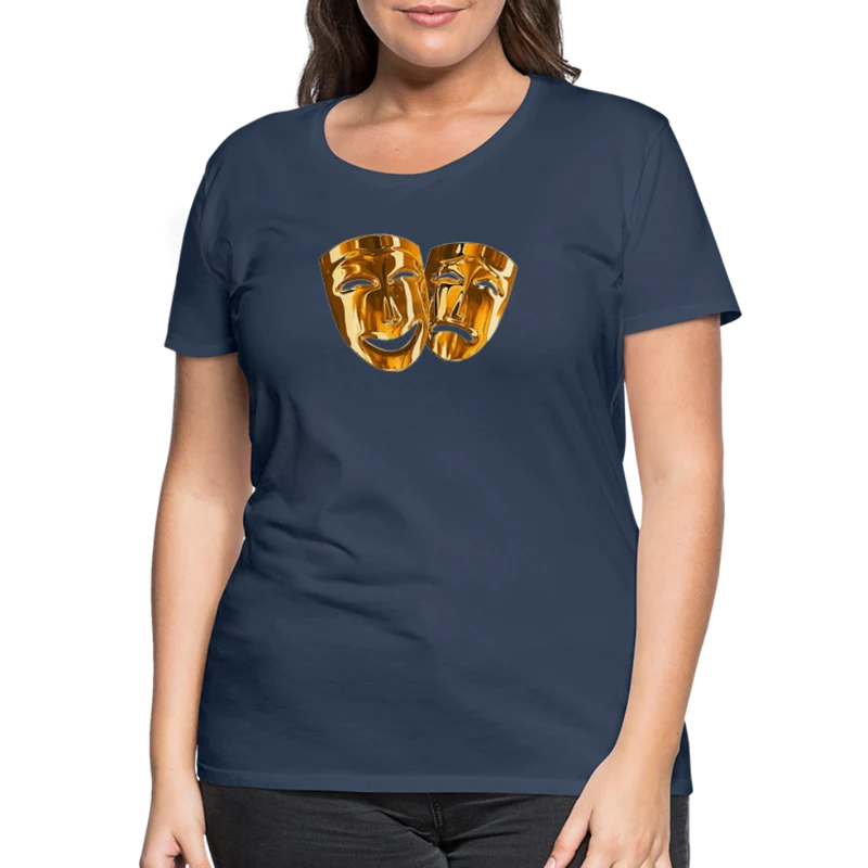Damen Sommer Top 3D Maske T-Shirt Rundhals Streetwear lockeres Damentop