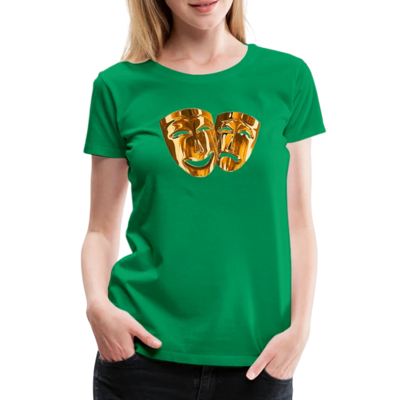 Damen Sommer Top 3D Maske T-Shirt Rundhals Streetwear lockeres Damentop