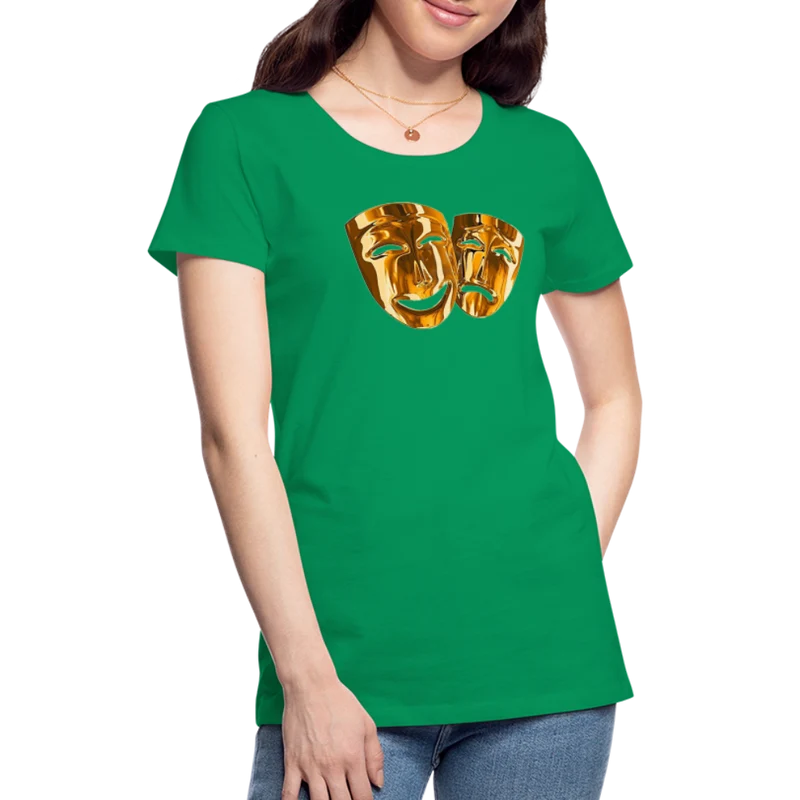 Damen Sommer Top 3D Maske T-Shirt Rundhals Streetwear lockeres Damentop