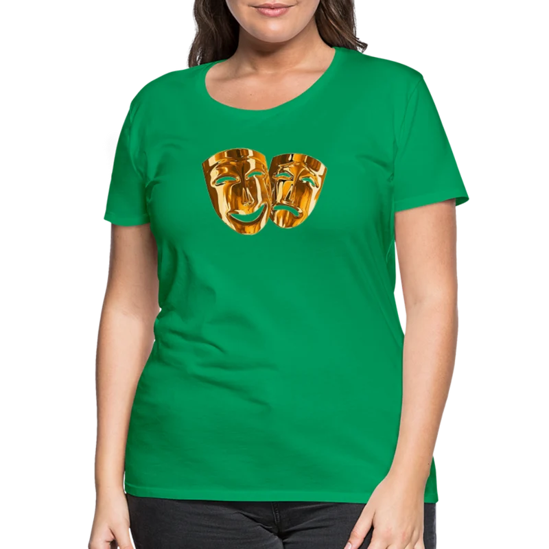 Damen Sommer Top 3D Maske T-Shirt Rundhals Streetwear lockeres Damentop